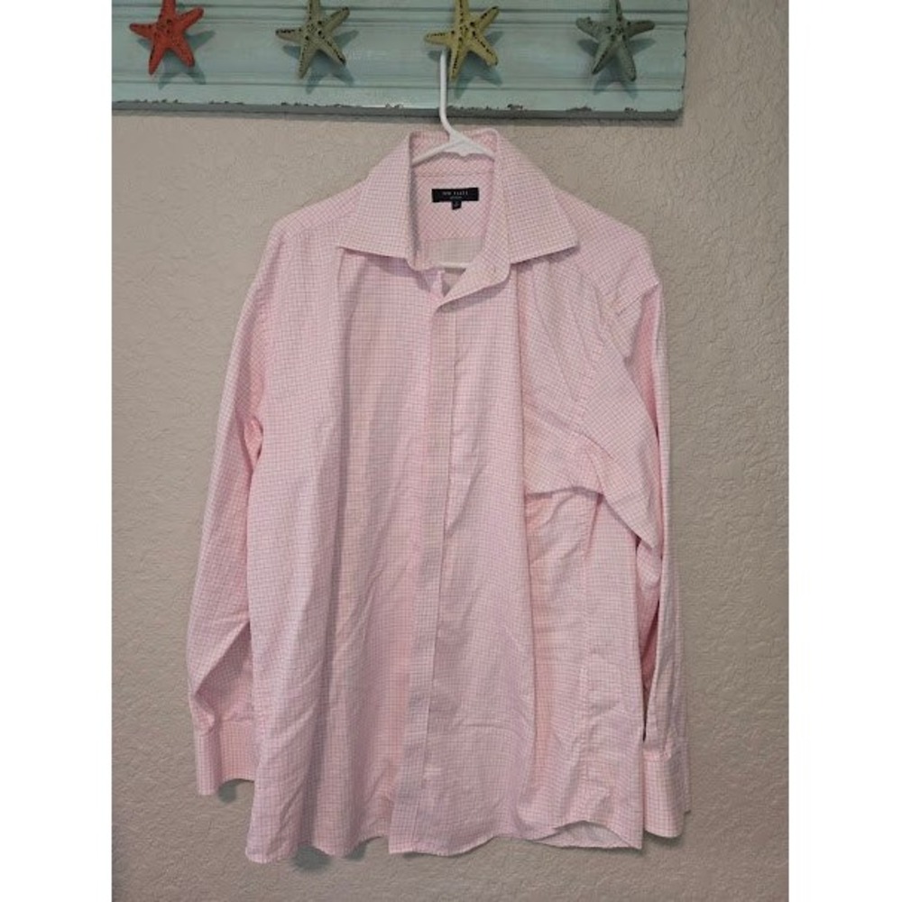 Ted Baker Pink Printed Button Down